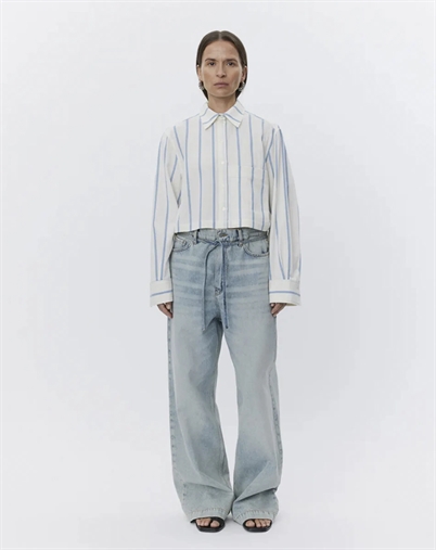 Issa Striped Cotton Skjorte - Day Birger et Mikkelsen